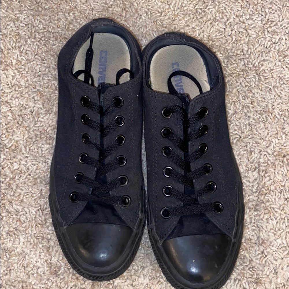 All Black Converse